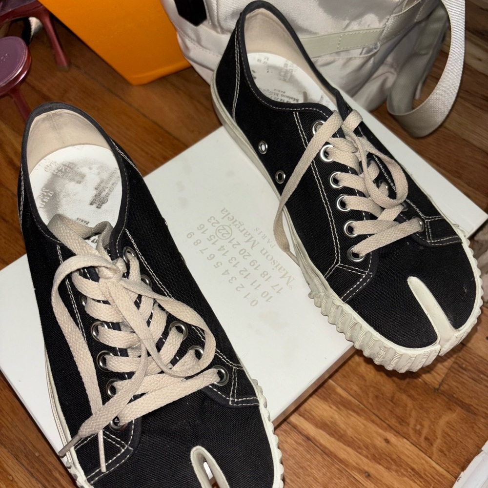 Maison Martin Margiela Black Canvas Sneakers